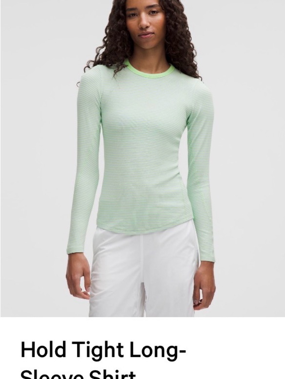 Lululemon Hold Tight Long-Sleeve Shirt - Light Green